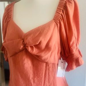 Nine West twist front puff sleeve top x-large.
